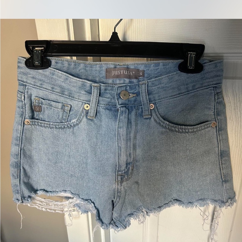 Just USA Women's Light Blue Denim Shorts